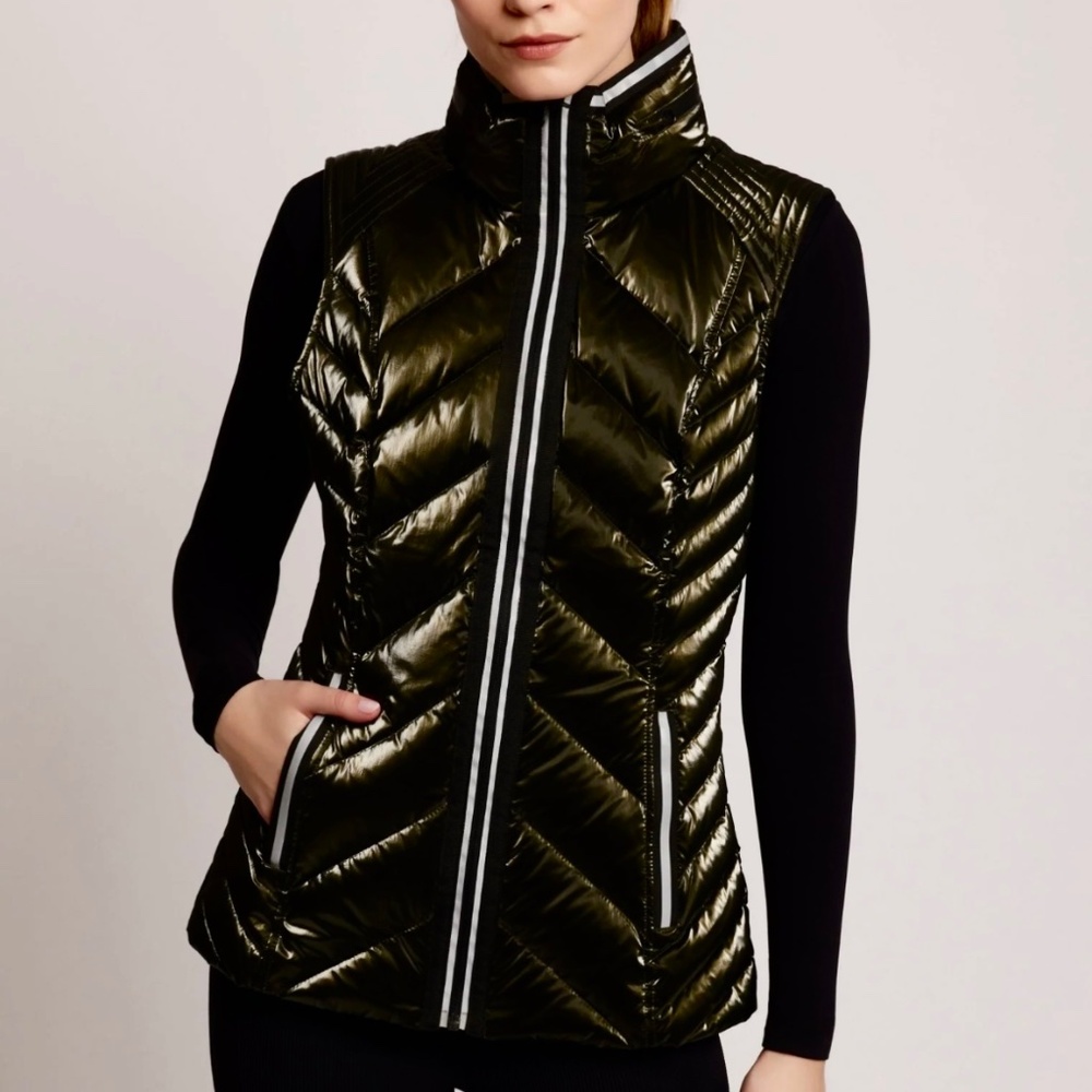 Blanc Noir Super Hero Vest w/ Reflective Trim - NWOT